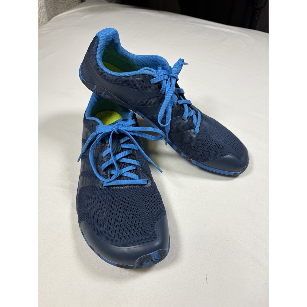 INOV8 Bare-XF Wide Fit Men 11.5 Barefoot Cross Training Shoes Navy Blue Camo